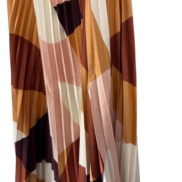 Worthington Satin Pleated Elastic Waist Pull On Skirt Maxi Log Womens sz XL - Picture 9 of 16